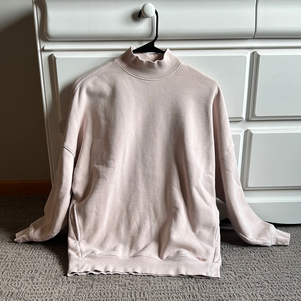 Aritzia TNA Pink Sweatshirt Relaxed Fit